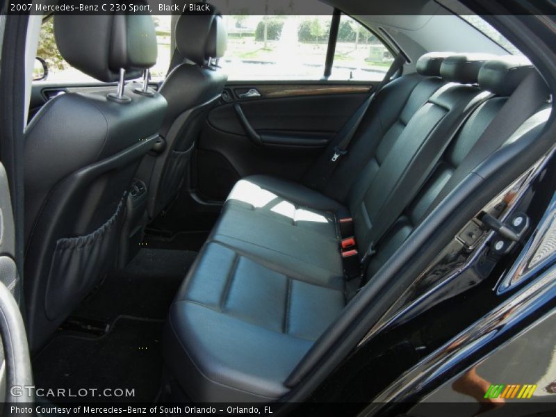 Black / Black 2007 Mercedes-Benz C 230 Sport