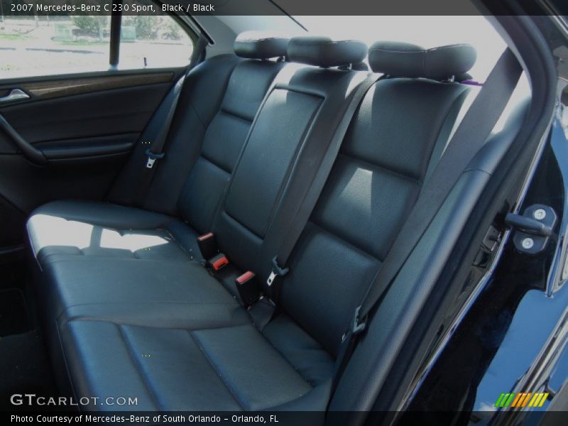 Black / Black 2007 Mercedes-Benz C 230 Sport