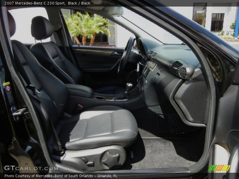 Black / Black 2007 Mercedes-Benz C 230 Sport