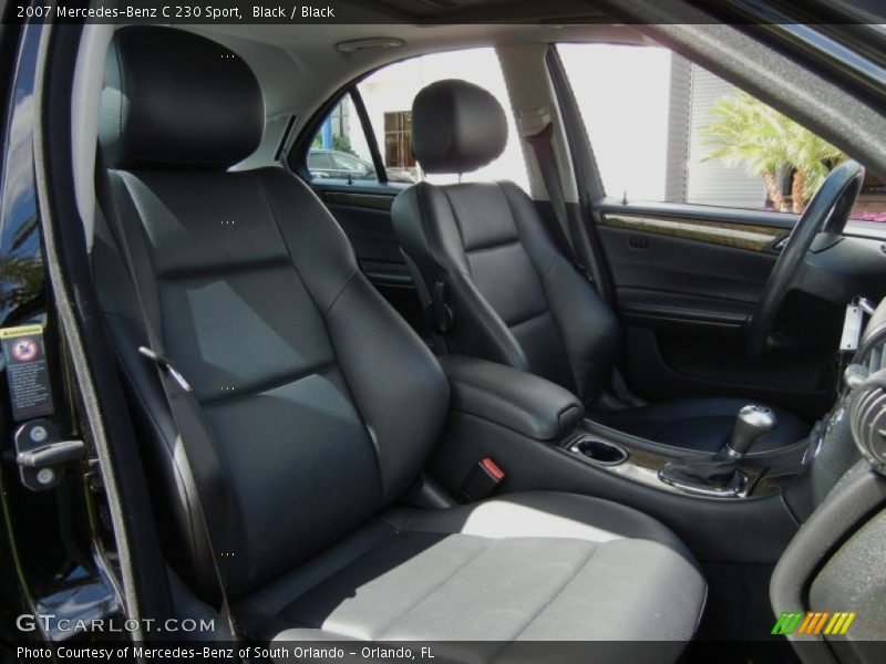 Black / Black 2007 Mercedes-Benz C 230 Sport