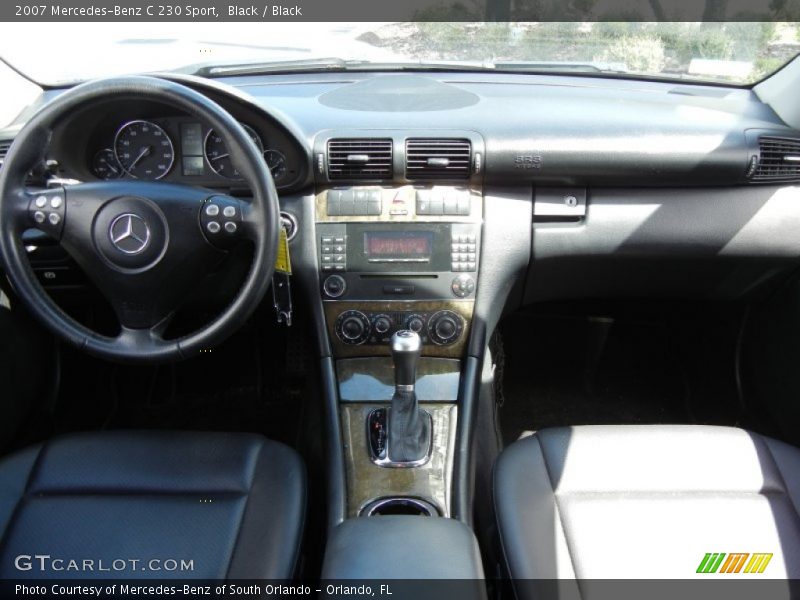 Black / Black 2007 Mercedes-Benz C 230 Sport