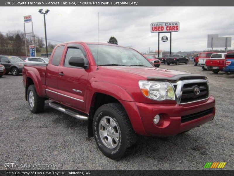Impulse Red Pearl / Graphite Gray 2006 Toyota Tacoma V6 Access Cab 4x4