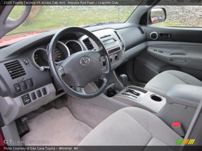 Impulse Red Pearl / Graphite Gray 2006 Toyota Tacoma V6 Access Cab 4x4