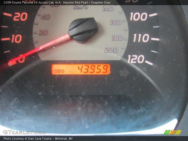 Impulse Red Pearl / Graphite Gray 2006 Toyota Tacoma V6 Access Cab 4x4