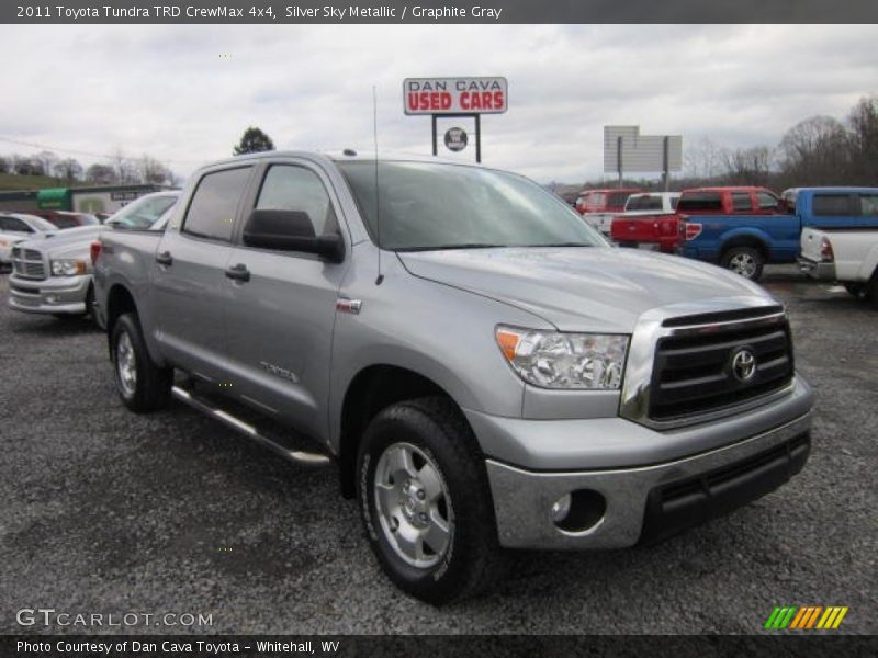 Silver Sky Metallic / Graphite Gray 2011 Toyota Tundra TRD CrewMax 4x4