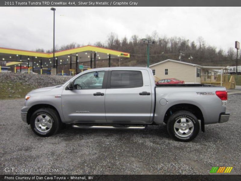Silver Sky Metallic / Graphite Gray 2011 Toyota Tundra TRD CrewMax 4x4