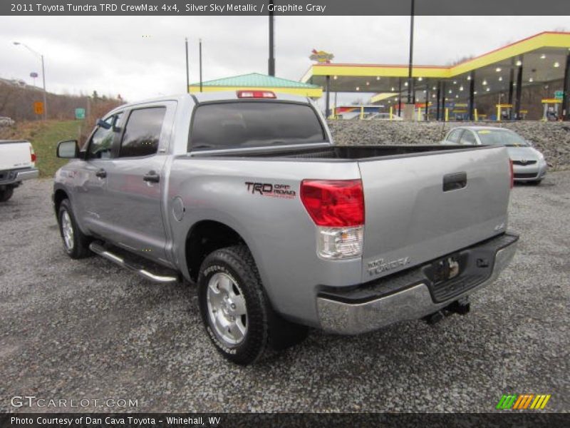 Silver Sky Metallic / Graphite Gray 2011 Toyota Tundra TRD CrewMax 4x4