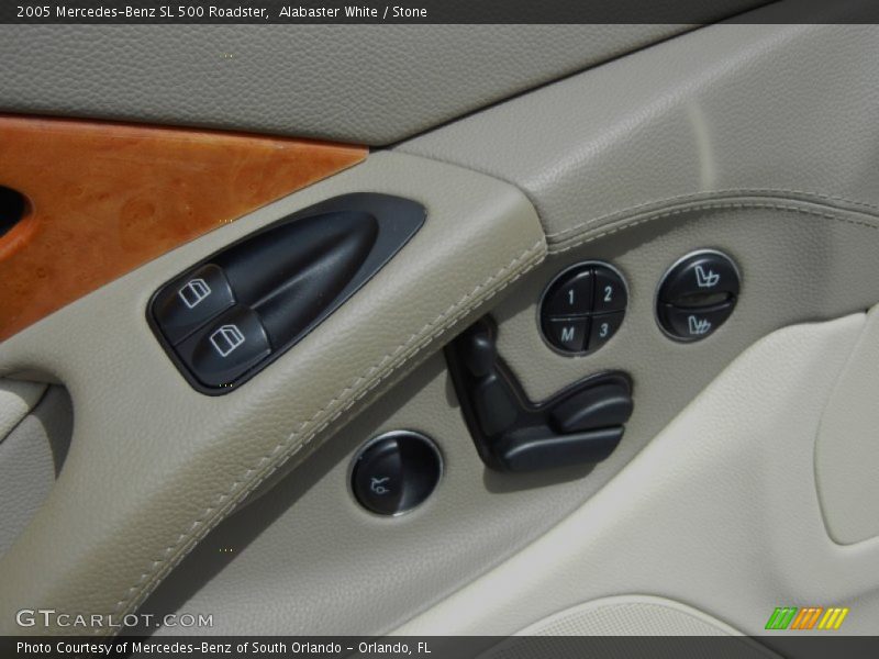 Alabaster White / Stone 2005 Mercedes-Benz SL 500 Roadster