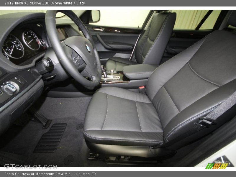 Alpine White / Black 2012 BMW X3 xDrive 28i