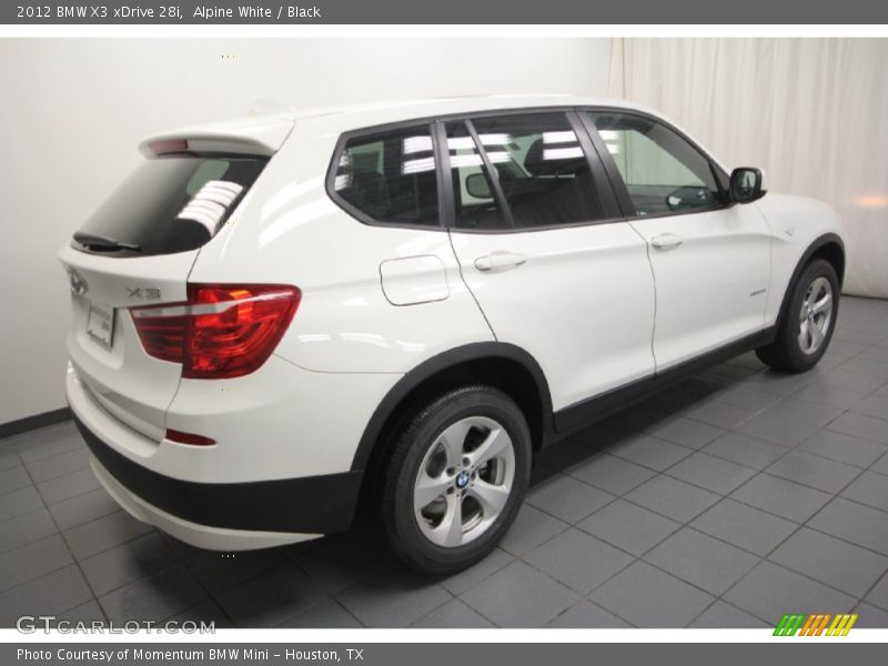 Alpine White / Black 2012 BMW X3 xDrive 28i