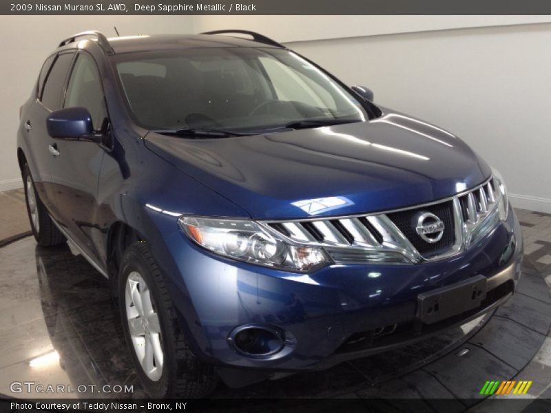 Deep Sapphire Metallic / Black 2009 Nissan Murano SL AWD