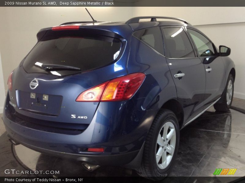 Deep Sapphire Metallic / Black 2009 Nissan Murano SL AWD