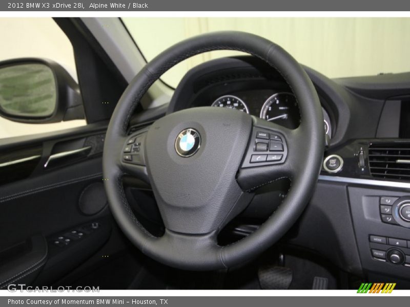 Alpine White / Black 2012 BMW X3 xDrive 28i