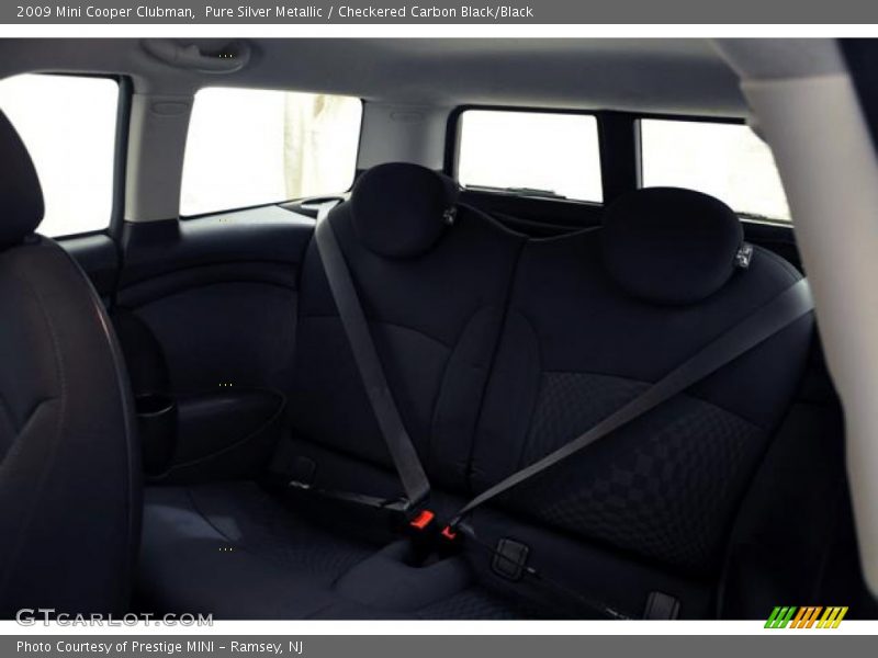Pure Silver Metallic / Checkered Carbon Black/Black 2009 Mini Cooper Clubman