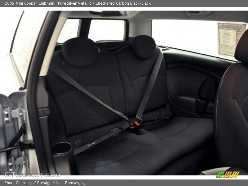 Pure Silver Metallic / Checkered Carbon Black/Black 2009 Mini Cooper Clubman