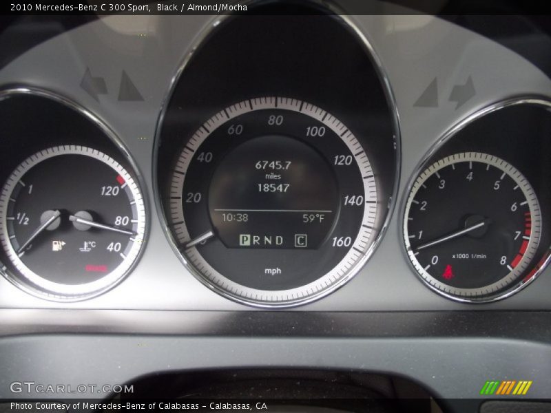 Black / Almond/Mocha 2010 Mercedes-Benz C 300 Sport