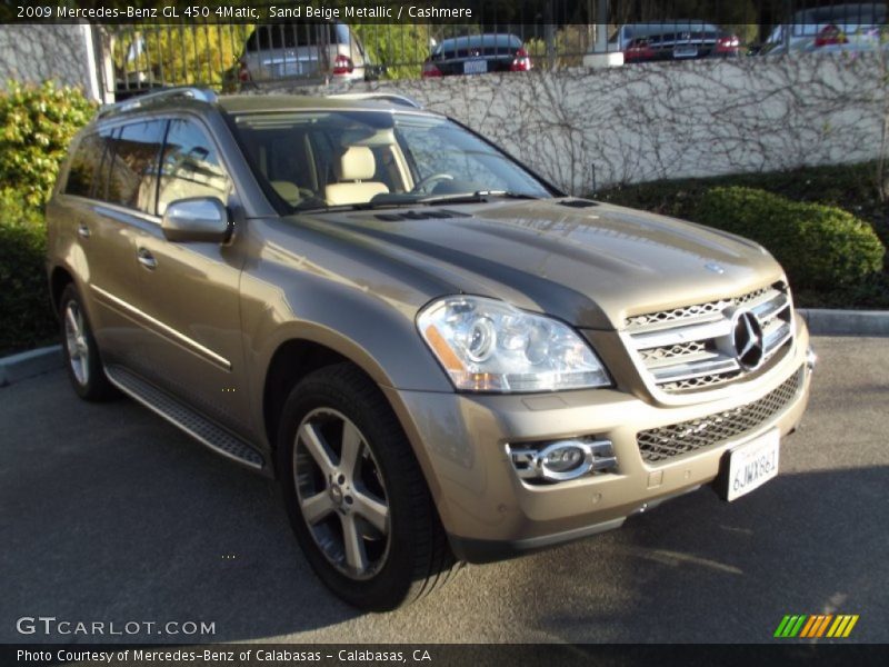 Sand Beige Metallic / Cashmere 2009 Mercedes-Benz GL 450 4Matic