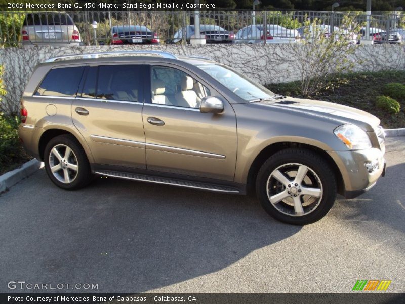 Sand Beige Metallic / Cashmere 2009 Mercedes-Benz GL 450 4Matic