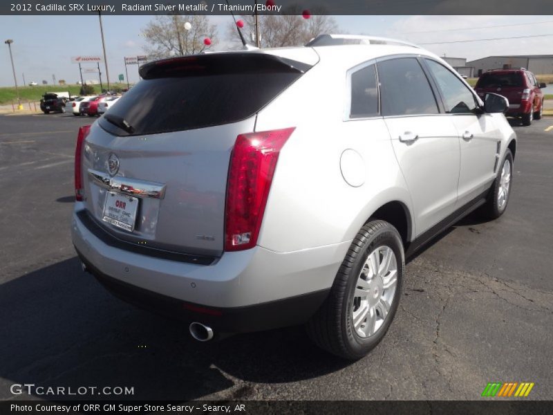 Radiant Silver Metallic / Titanium/Ebony 2012 Cadillac SRX Luxury