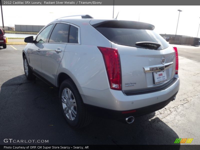 Radiant Silver Metallic / Titanium/Ebony 2012 Cadillac SRX Luxury