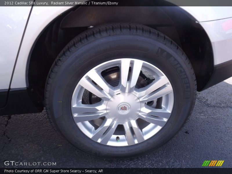 Radiant Silver Metallic / Titanium/Ebony 2012 Cadillac SRX Luxury