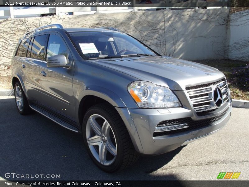 Paladium Silver Metallic / Black 2012 Mercedes-Benz GL 550 4Matic