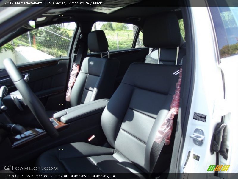 Arctic White / Black 2012 Mercedes-Benz E 350 Sedan