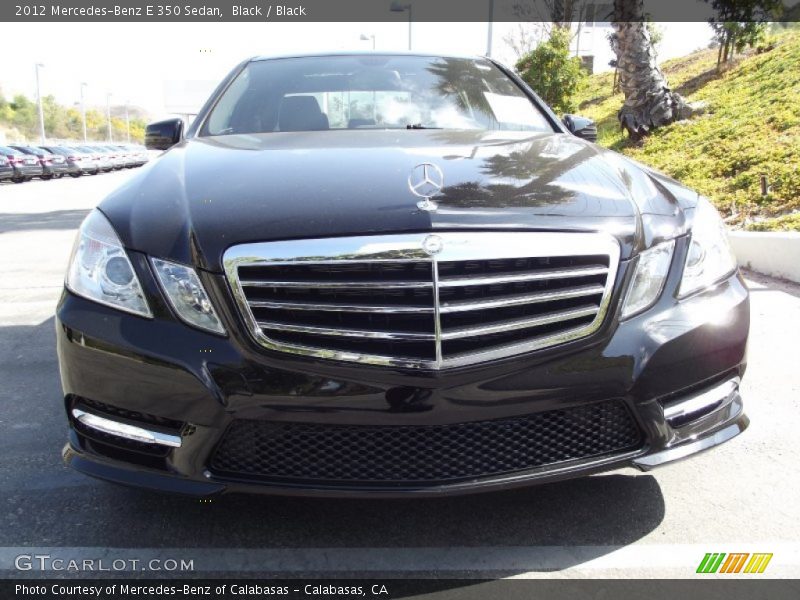 Black / Black 2012 Mercedes-Benz E 350 Sedan