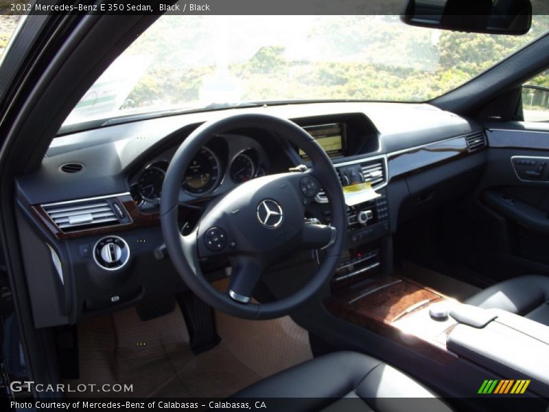 Black / Black 2012 Mercedes-Benz E 350 Sedan