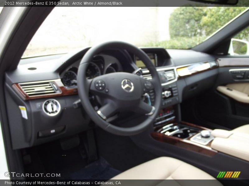 Arctic White / Almond/Black 2012 Mercedes-Benz E 350 Sedan