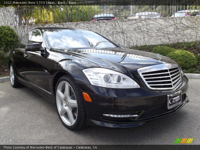 Black / Black 2012 Mercedes-Benz S 550 Sedan