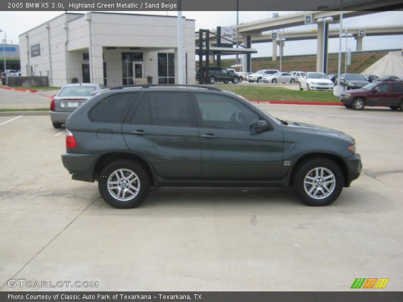 Highland Green Metallic / Sand Beige 2005 BMW X5 3.0i