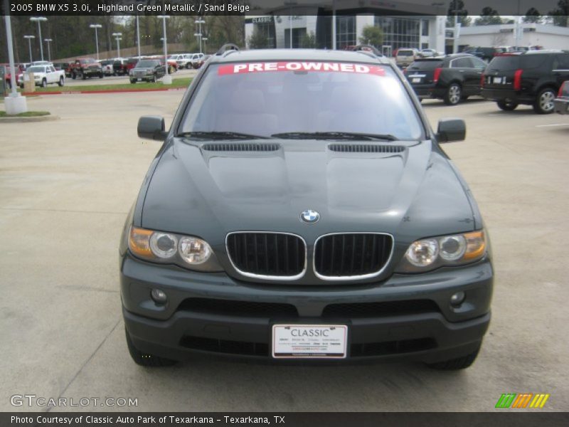 Highland Green Metallic / Sand Beige 2005 BMW X5 3.0i