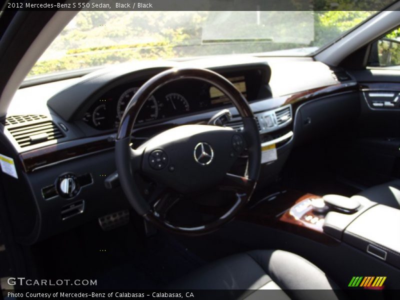 Black / Black 2012 Mercedes-Benz S 550 Sedan