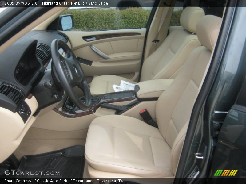 Highland Green Metallic / Sand Beige 2005 BMW X5 3.0i