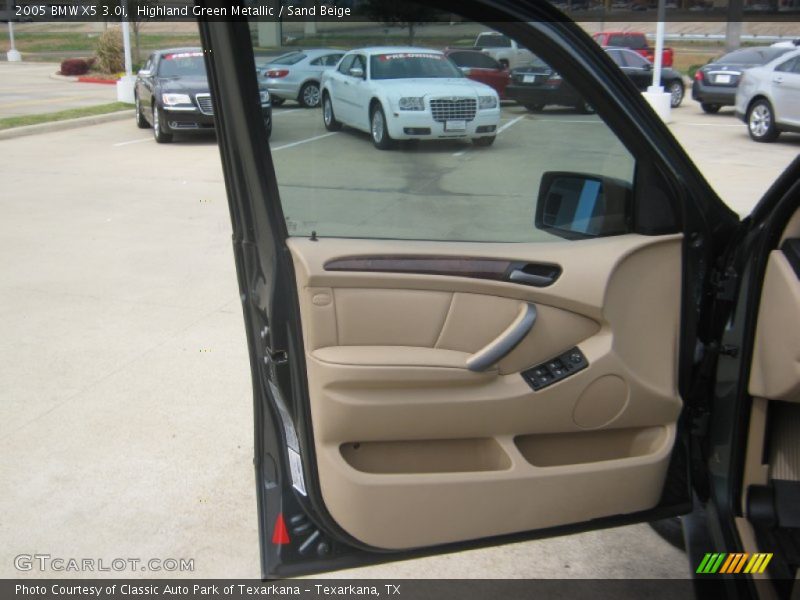 Highland Green Metallic / Sand Beige 2005 BMW X5 3.0i