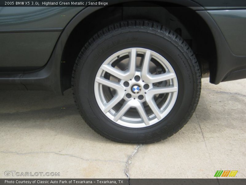 Highland Green Metallic / Sand Beige 2005 BMW X5 3.0i