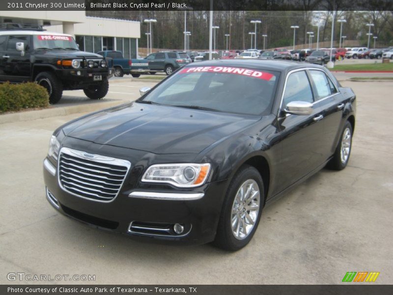 Brilliant Black Crystal Pearl / Black 2011 Chrysler 300 Limited