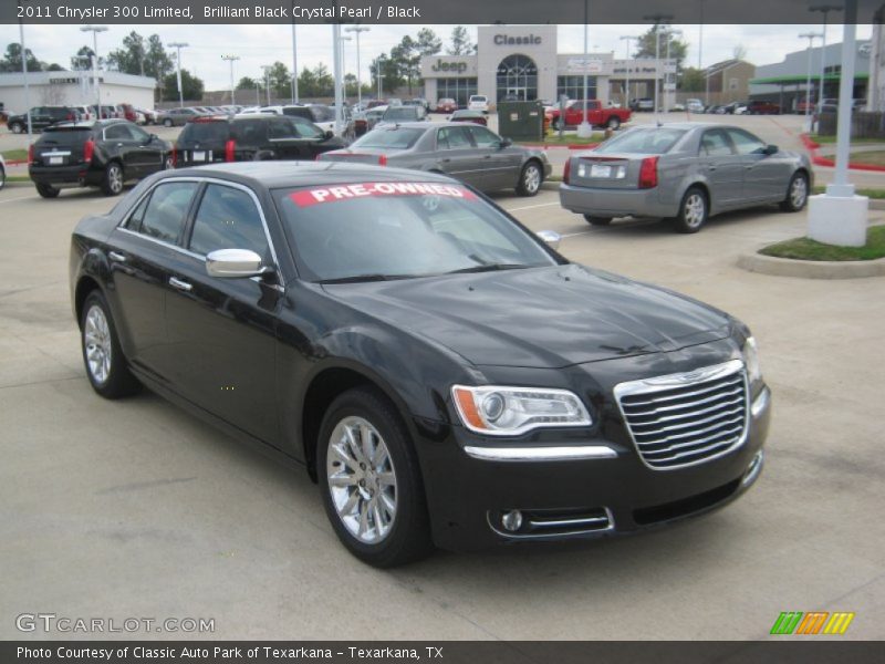 Brilliant Black Crystal Pearl / Black 2011 Chrysler 300 Limited
