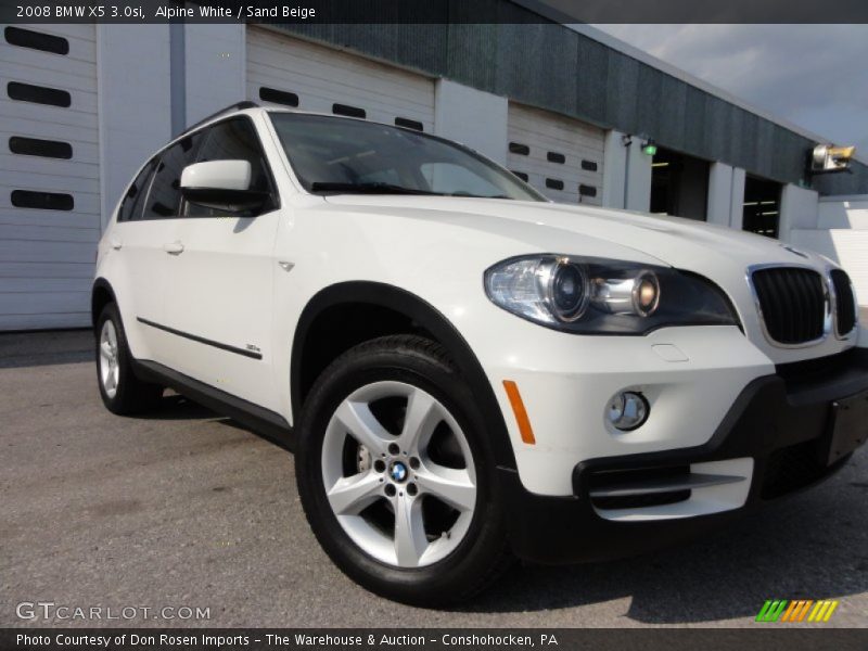 Alpine White / Sand Beige 2008 BMW X5 3.0si