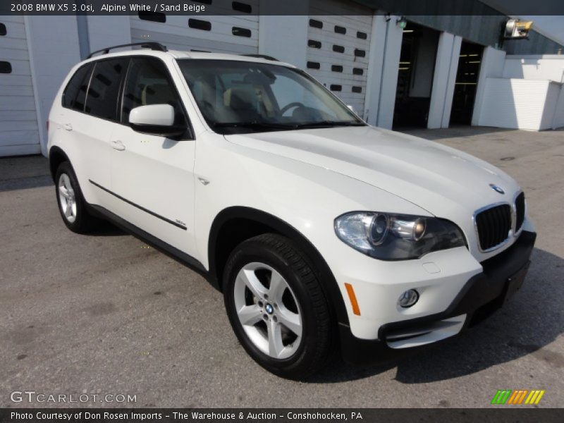 Alpine White / Sand Beige 2008 BMW X5 3.0si