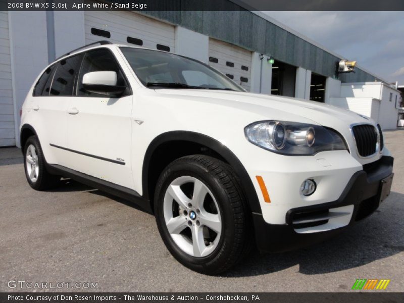 Alpine White / Sand Beige 2008 BMW X5 3.0si