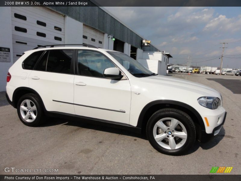 Alpine White / Sand Beige 2008 BMW X5 3.0si