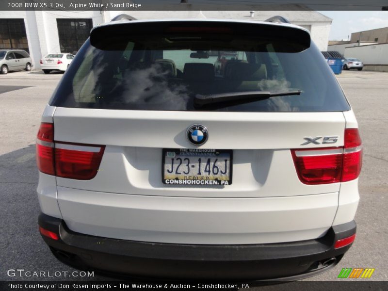 Alpine White / Sand Beige 2008 BMW X5 3.0si