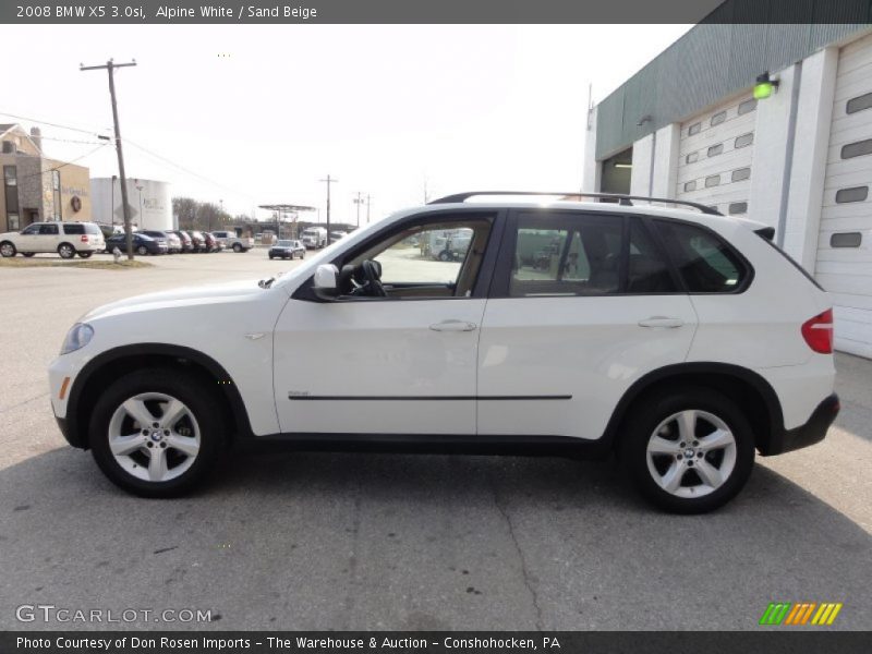 Alpine White / Sand Beige 2008 BMW X5 3.0si