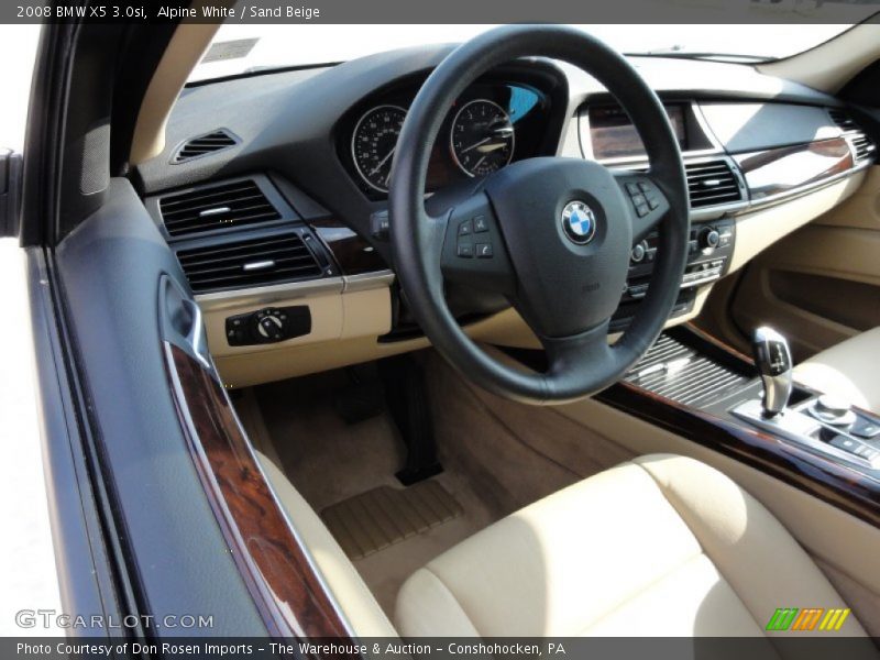 Alpine White / Sand Beige 2008 BMW X5 3.0si