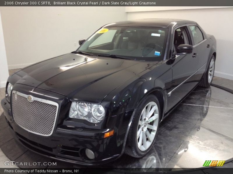 Brilliant Black Crystal Pearl / Dark Slate Gray/Light Graystone 2006 Chrysler 300 C SRT8