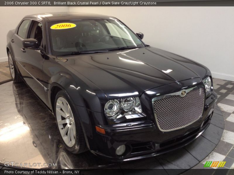 Brilliant Black Crystal Pearl / Dark Slate Gray/Light Graystone 2006 Chrysler 300 C SRT8