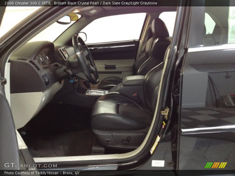 Brilliant Black Crystal Pearl / Dark Slate Gray/Light Graystone 2006 Chrysler 300 C SRT8