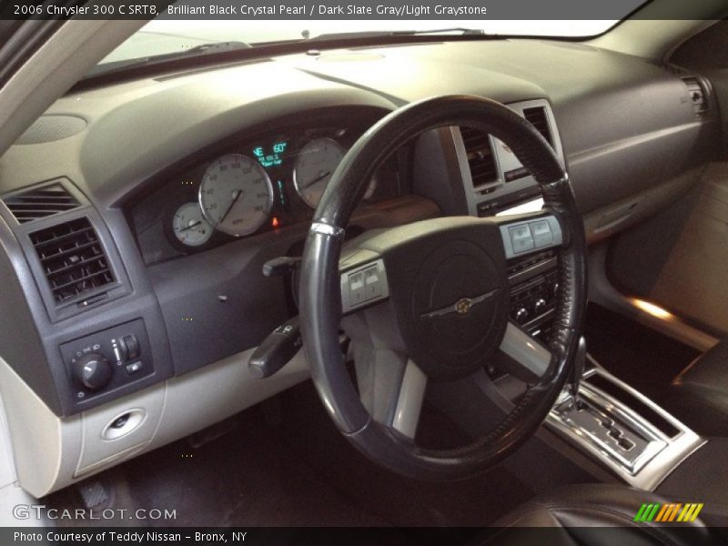 Brilliant Black Crystal Pearl / Dark Slate Gray/Light Graystone 2006 Chrysler 300 C SRT8